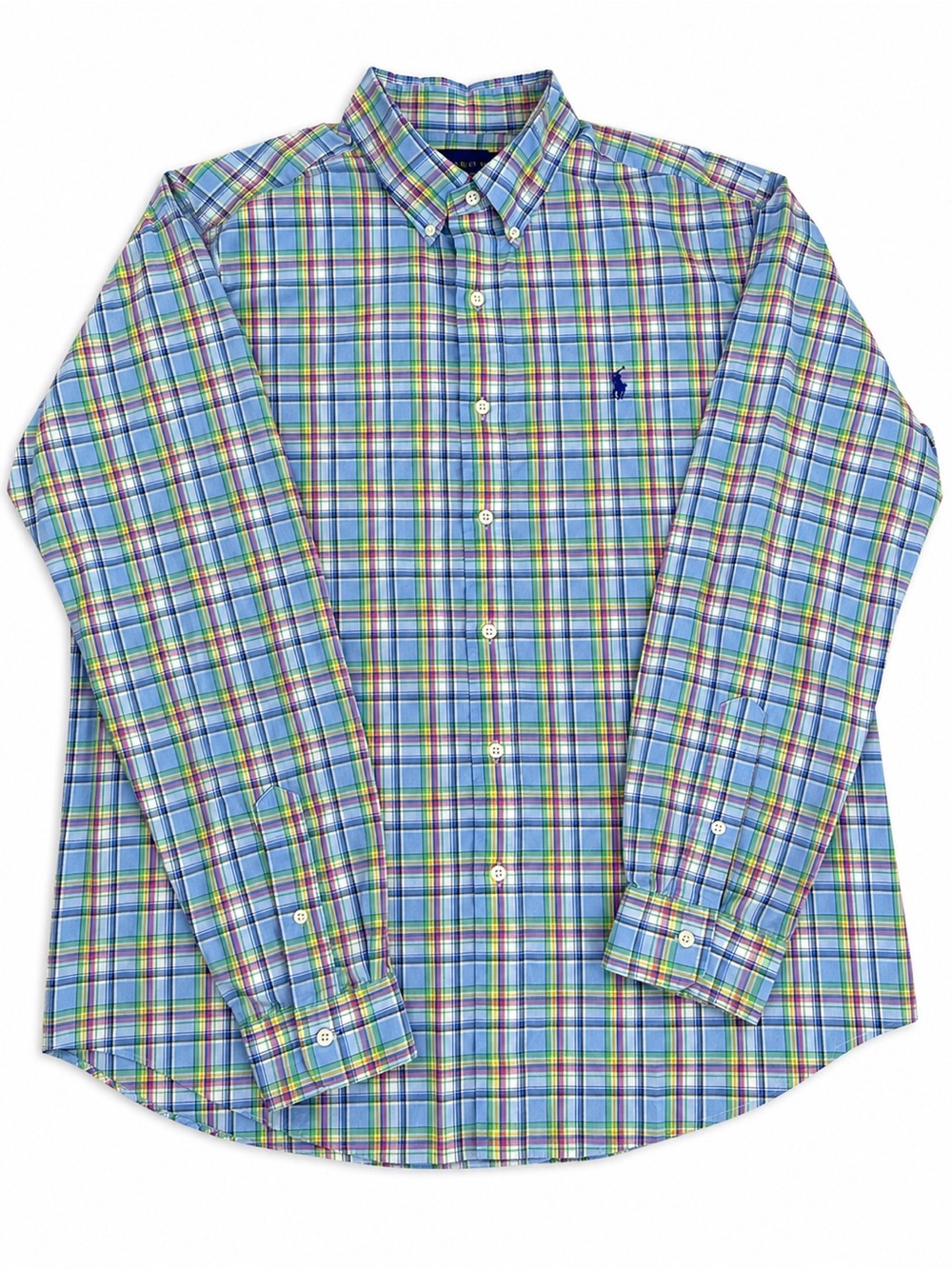 Polo Ralph Lauren Multi-Color Plaid Button-Down Shirt L Men’s Blue Label